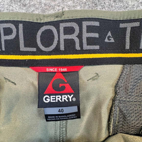 Gerry Venture Shorts Mens 40 Green Hiking Outdoor Stretch Cargo 1272321 NEW - Picture 4 of 10